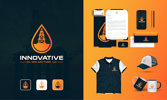 Design minimalist logo with corporate identity kit and brand style ...