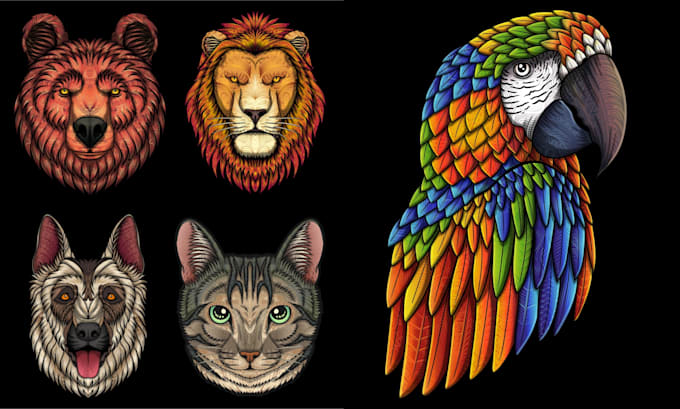 draw illustration tribal design for your brand