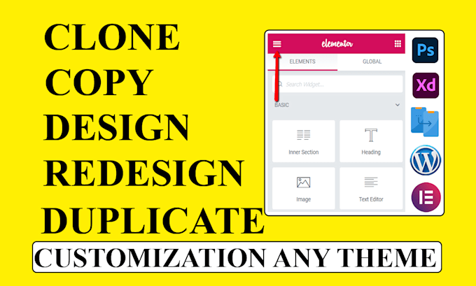 redesign copy clone duplicate design wordpress website any theme customization