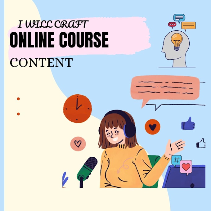 write your online course of all subjects