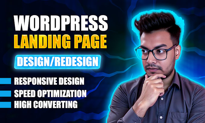 create a wordpress landing page