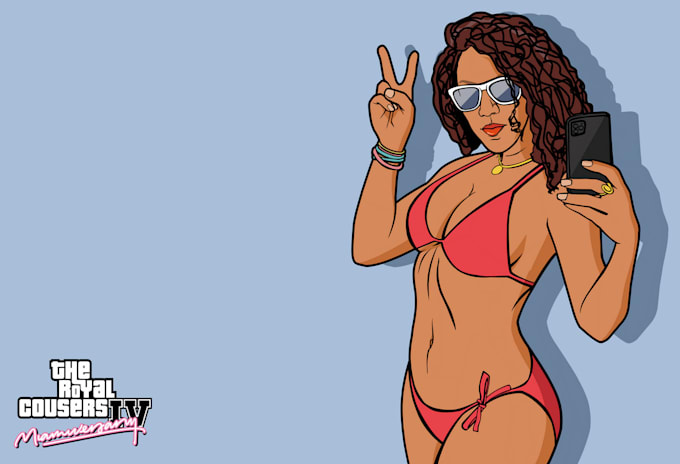 make and draw your face into gta vice city style