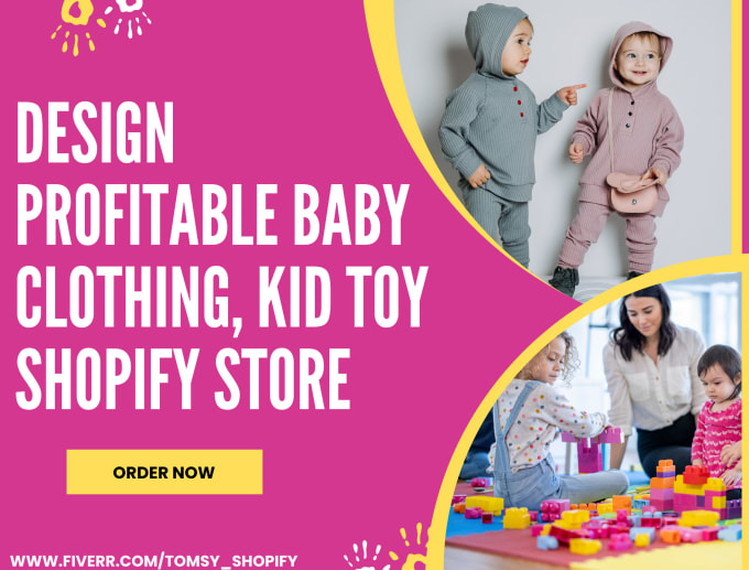 Design Baby Kids Clothing Shopify Store Modern Baby Toys, 45% OFF