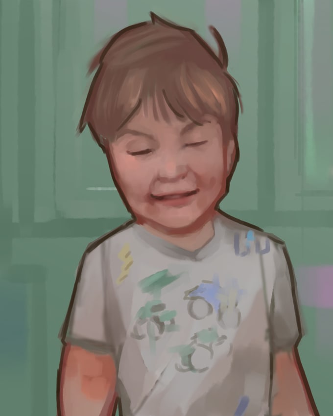 Digitally paint your portrait by Cindyhickman456 Fiverr