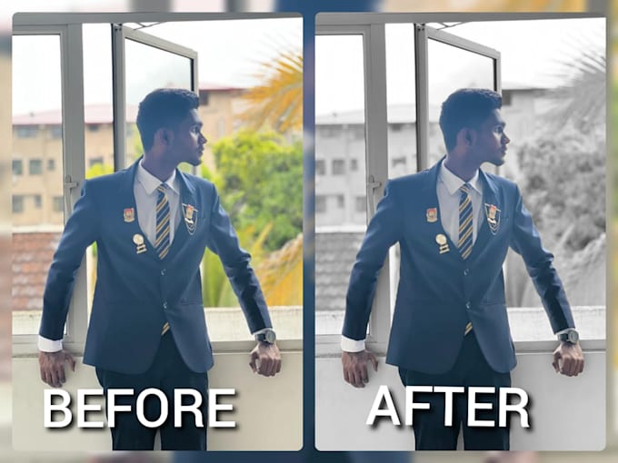 Change your photo background into black and white by Priyanvijay05 Fiverr