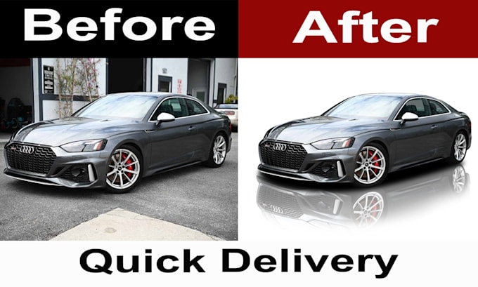 car image editing and background removal in 12 hours