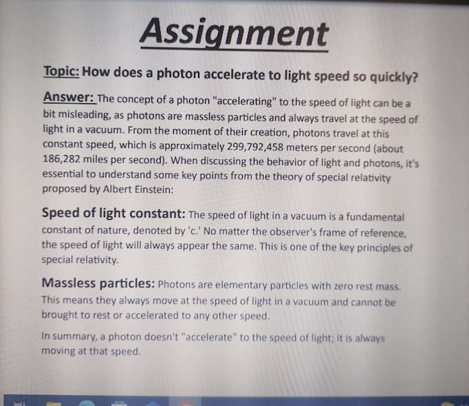 Do assignment on ms word or make presentation on power point by muskan