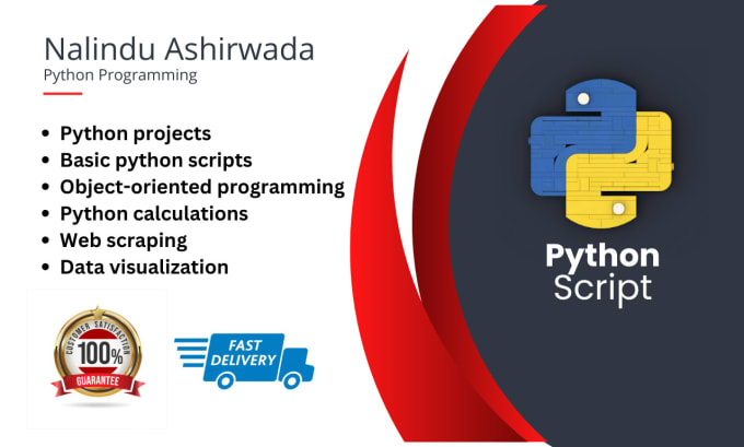 Write python scripts, web scraping, database etc by Nalinduash | Fiverr