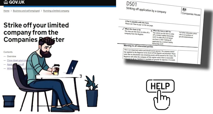 strike off UK company with legal documentation