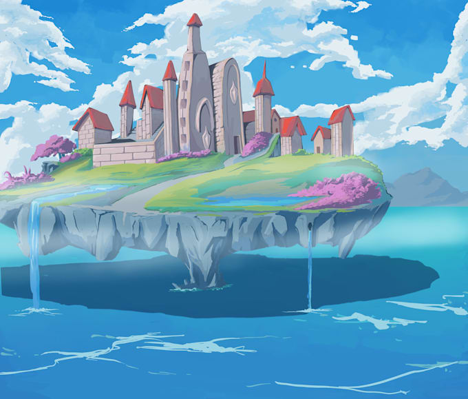 draw landscapes illustration for you