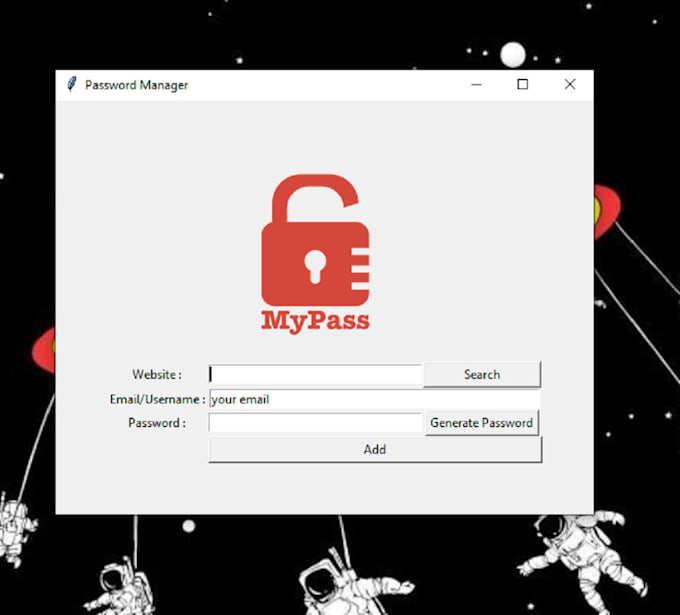 Create a simple password manager tool with ui using python by ...