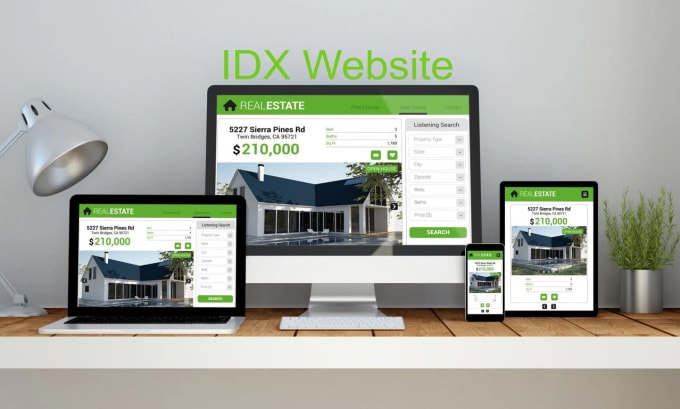 Design real estate website mortgage website investor carrot website