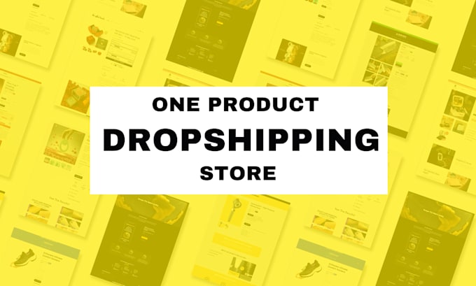 professional shopify one product dopshipping store website