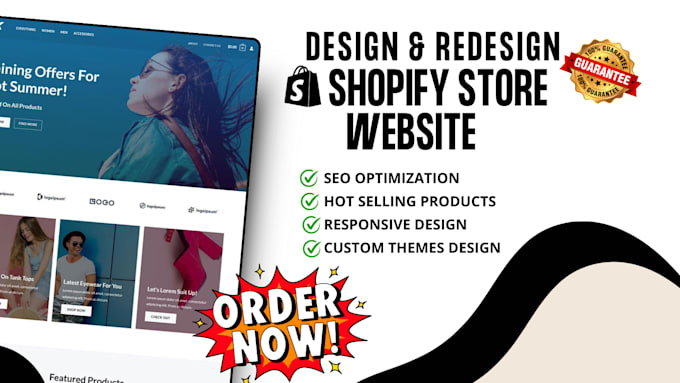 build you an automated shopify dropshipping store custom shopify website design