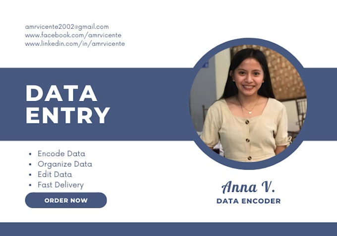 Edit, organize, and encode your data by Amr_vcnt | Fiverr