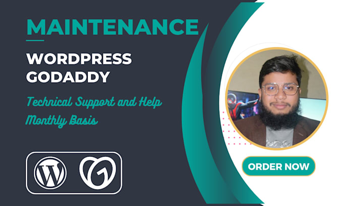 wordpress and godaddy website maintenance as a website manager