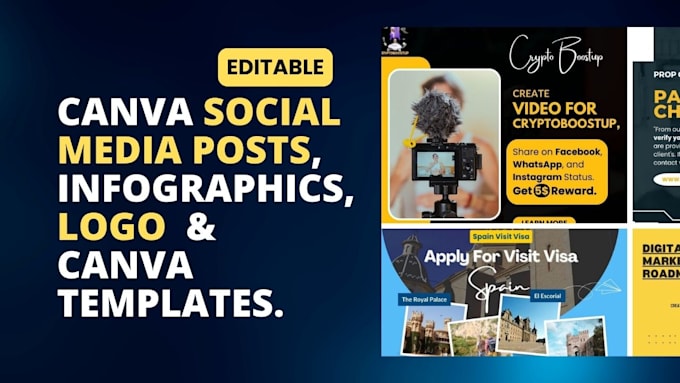 Create editable social media post by canva template by Junaidahmed2319 ...