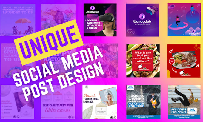 Hot Deals! I will design unique social media post graphics