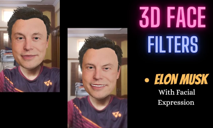 create 3d face model ar filters for your instagram and tiktok