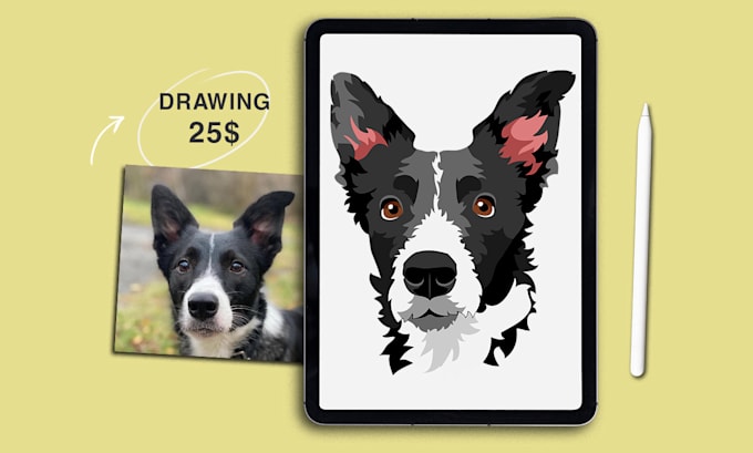 create a design for a tufted rug, pet drawing