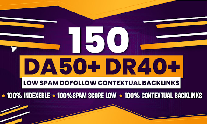 provide manual 150 da50 dr30 plus homepage dofollow backlink