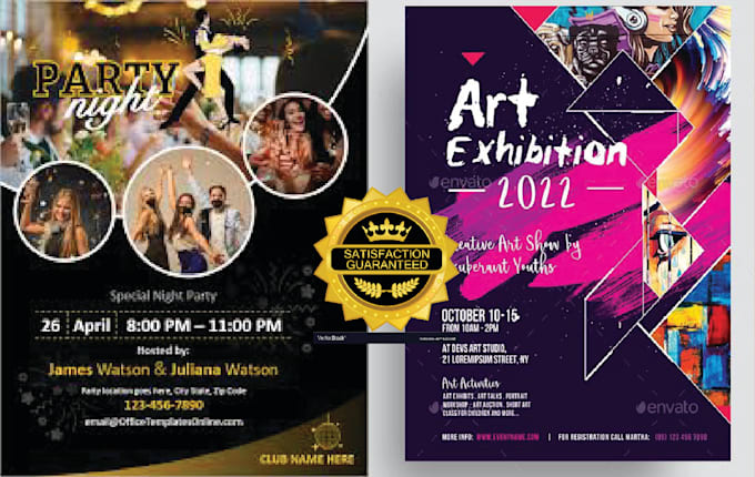 do amazing event flyer, poster, brochure design