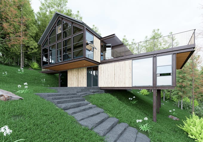 do realistic landscape design and renderings for architects