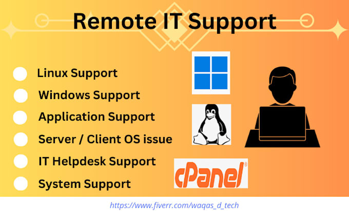 provide remote IT helpdesk support for windows and linux