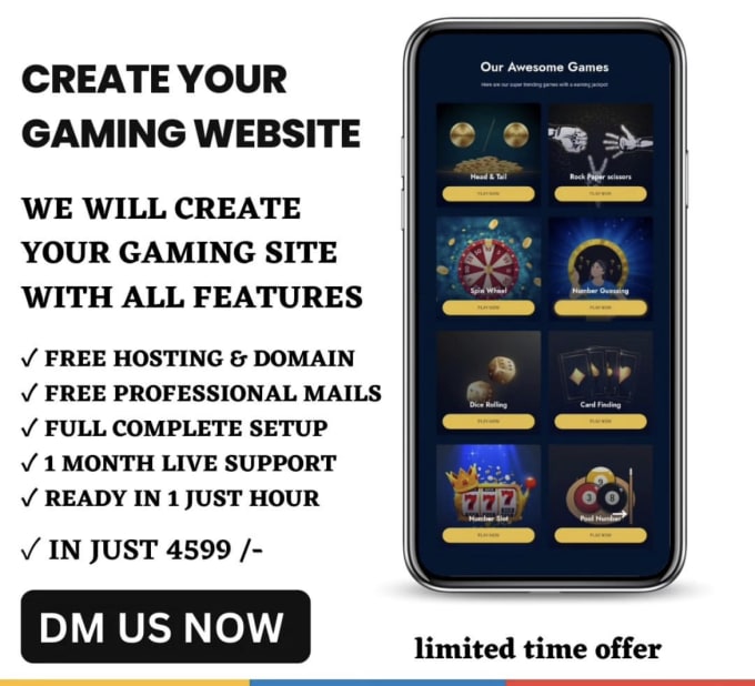 Do gaming real money website development by Satanwebdeisgn