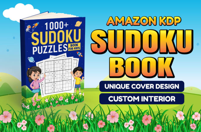 Create sudoku word search puzzle mazes crossword for amazon kdp low
