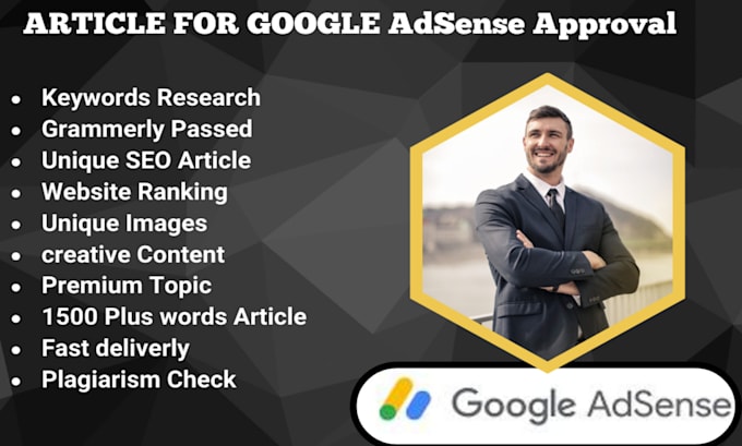 write 35 SEO articles for google adsense approval