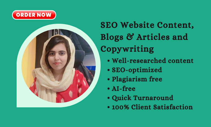 write SEO website content, blogs, and copy for you