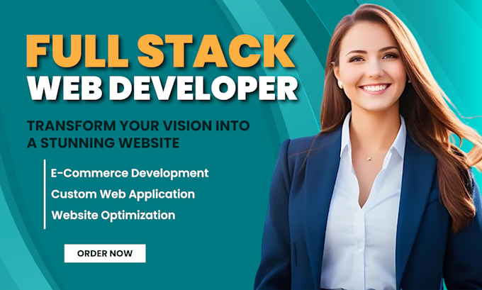 build a modern custom website as your full stack developer