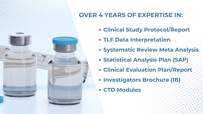write clinical study protocols, reports and medical articles