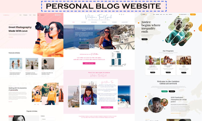build your personal wordpress blog website