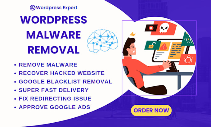 restore hacked wordpress, remove malware, virus