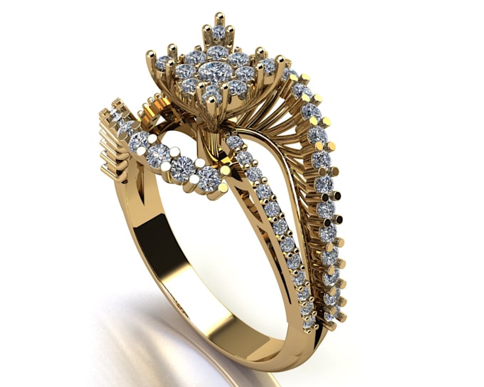 design and render diamond fine jewelry in 3d cad
