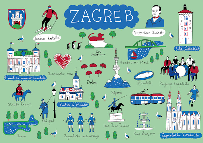 illustrate a map of your city, town or tourist destination