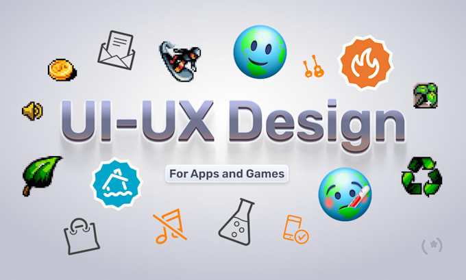 Design fun ui, ux, gui, hud for apps or games by Bleuet_design | Fiverr