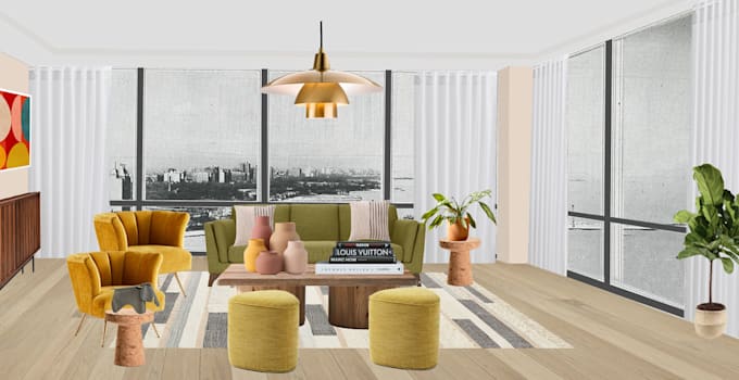 create a moodboard for your airbnb with shopping list