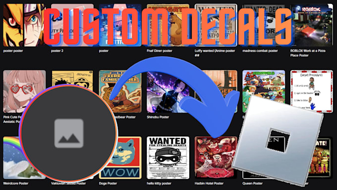 create any roblox decal for you