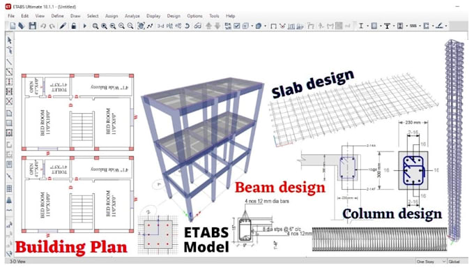 design house in etab or staad pro