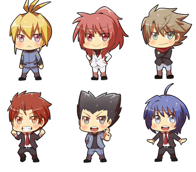 draw cute kawaii chibi anime for emote, avatar, sticker