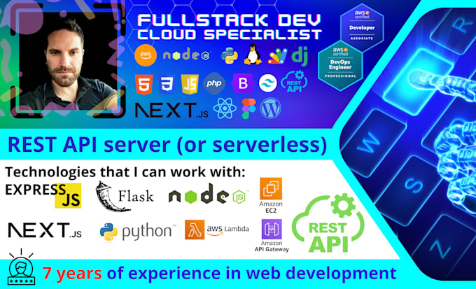 Build your rest api server or deploy on aws serverless services by ...