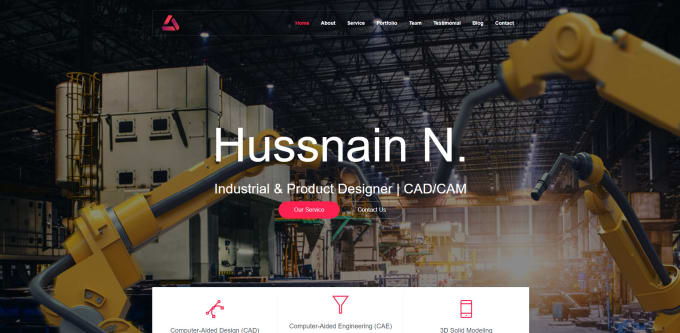 Develop front end of your website using html, css, javascript by ...
