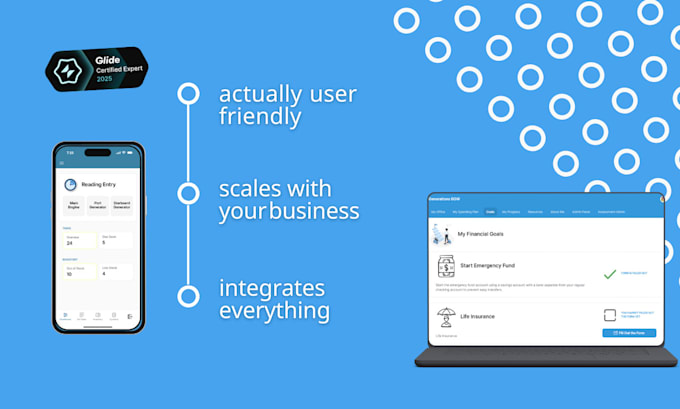 make an application for phones and desktops using glide