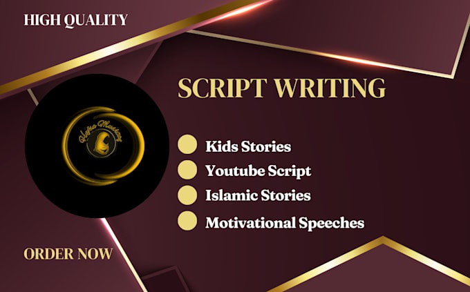 write youtube script, motivational speech, kid and islamic story