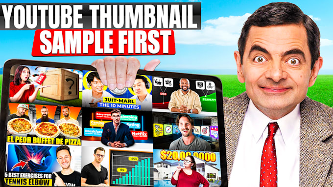 design catchy and unique youtube thumbnail fast delivery