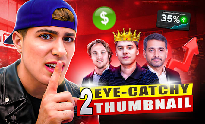 quick youtube thumbnail creation  professional designs in 2 hours