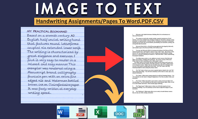 Convert handwritten assignment images to text by Wajahat_alee | Fiverr